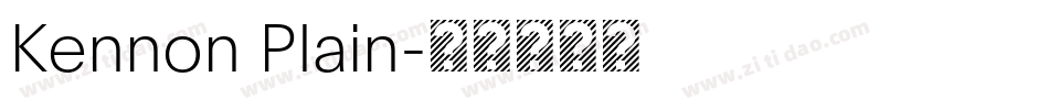 Kennon Plain字体转换